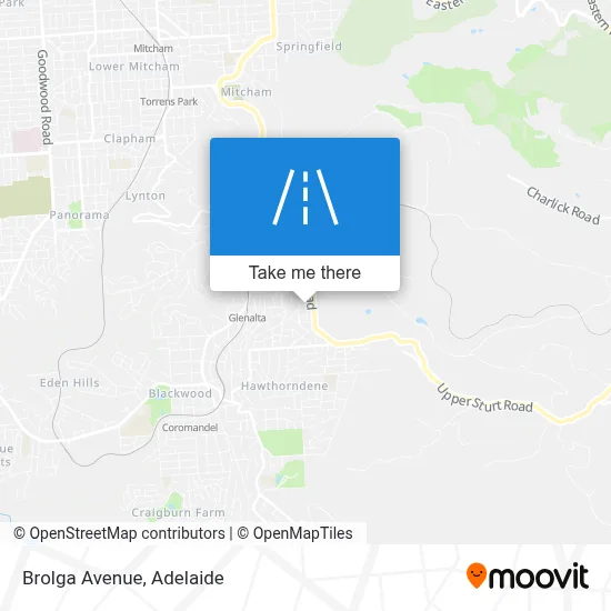 Brolga Avenue map