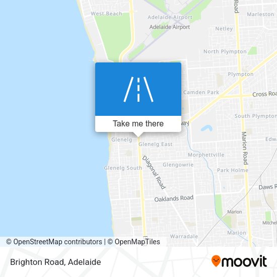 Brighton Road map