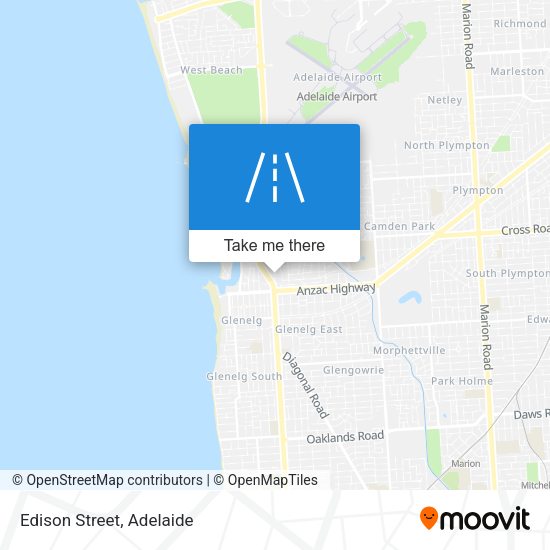 Edison Street map