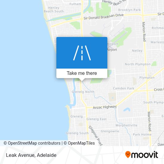 Leak Avenue map