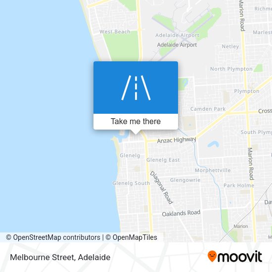 Melbourne Street map