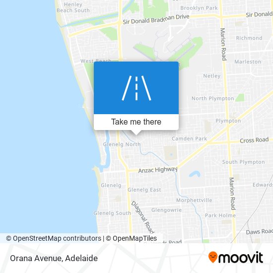 Orana Avenue map