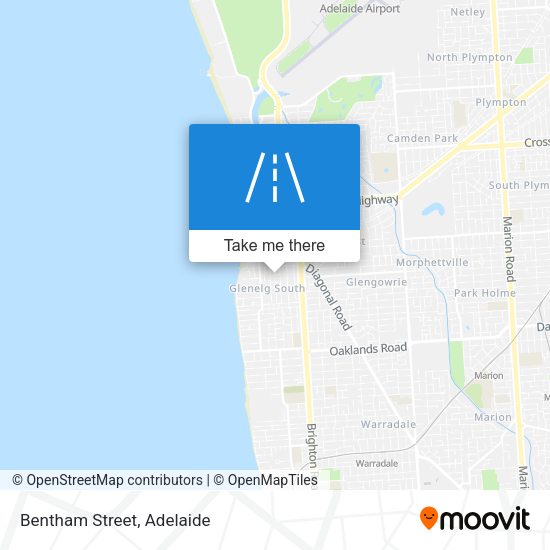 Bentham Street map