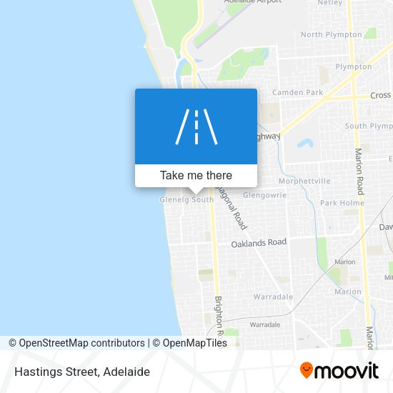 Hastings Street map