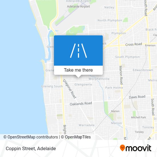 Coppin Street map