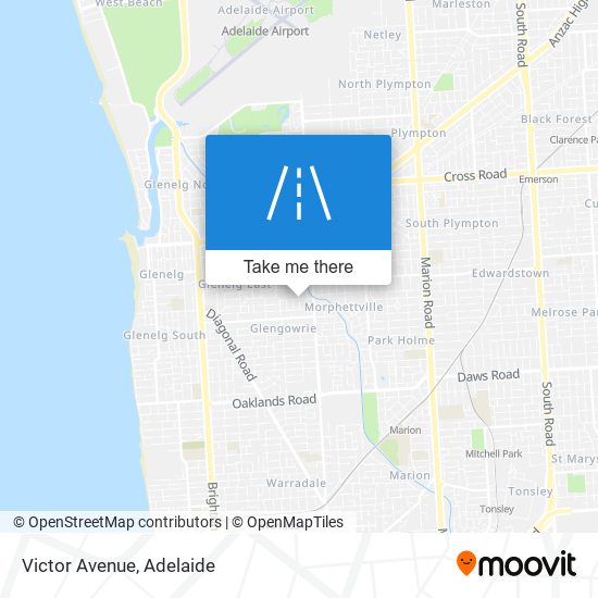 Mapa Victor Avenue