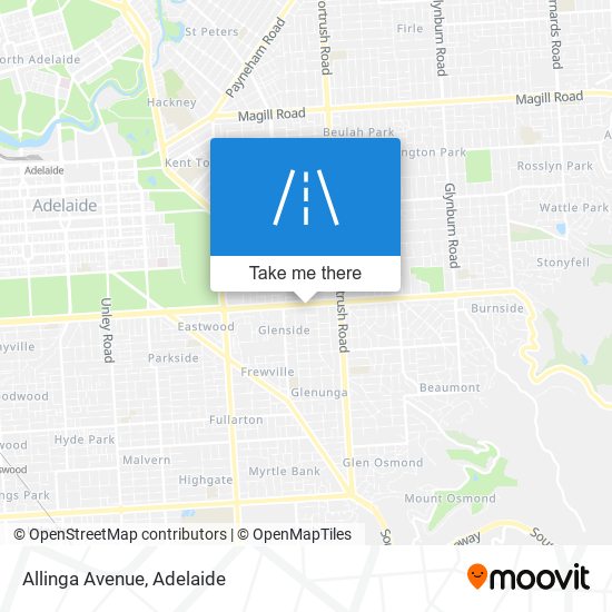 Allinga Avenue map