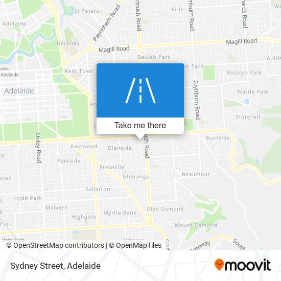 Mapa Sydney Street