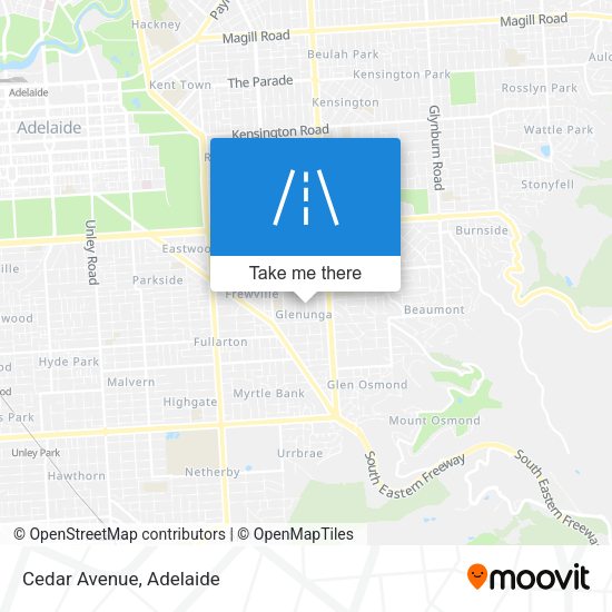 Cedar Avenue map