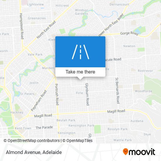 Mapa Almond Avenue