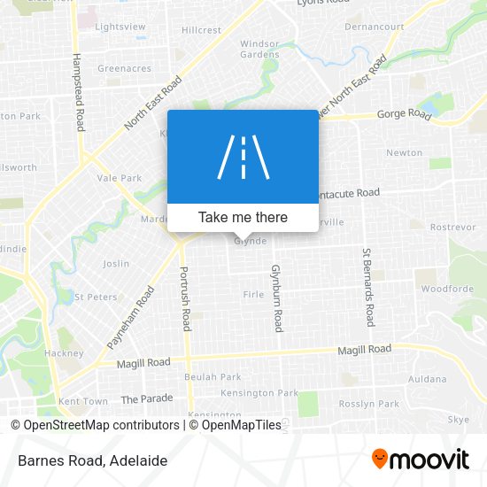 Barnes Road map