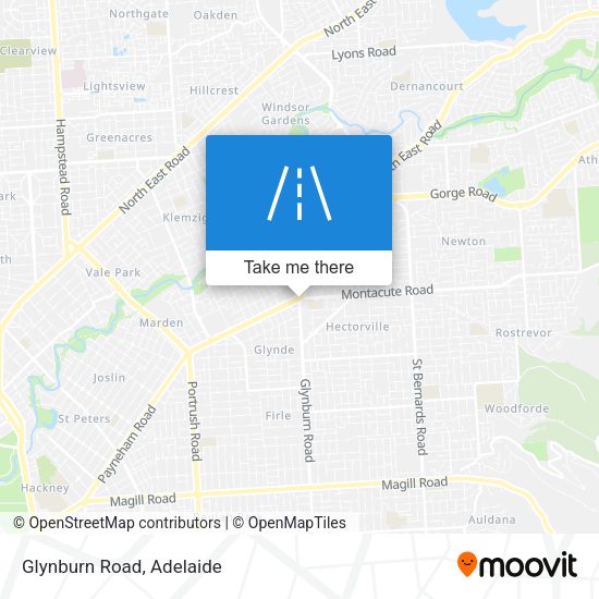 Glynburn Road map