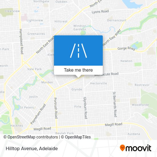 Hilltop Avenue map