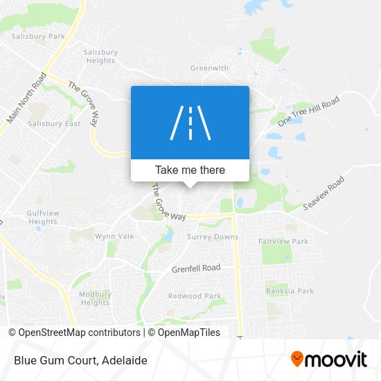 Blue Gum Court map