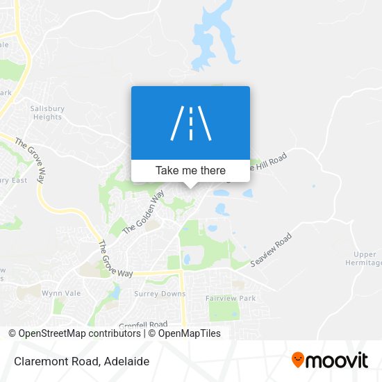 Claremont Road map