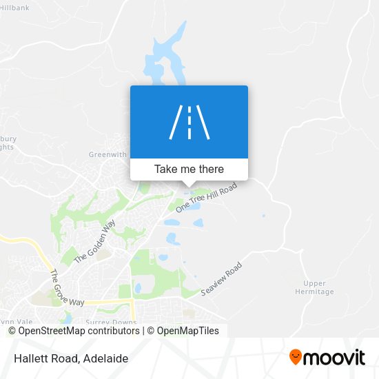 Hallett Road map