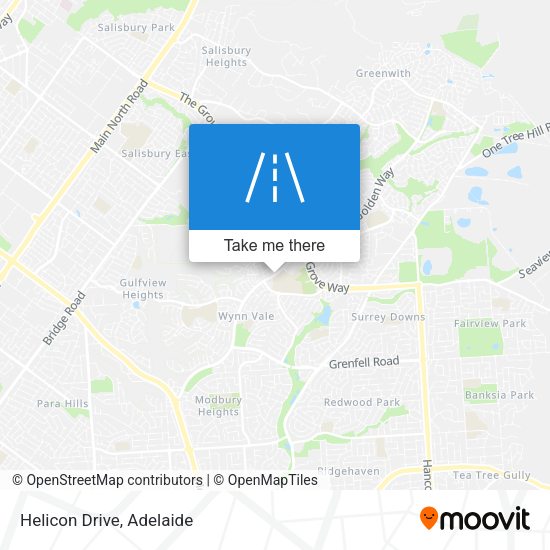 Helicon Drive map