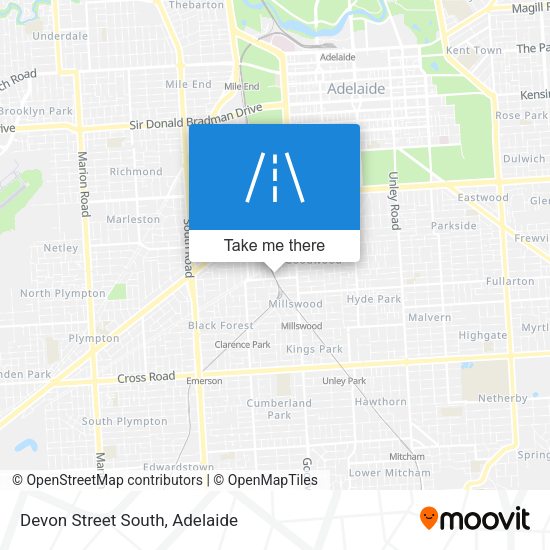 Devon Street South map