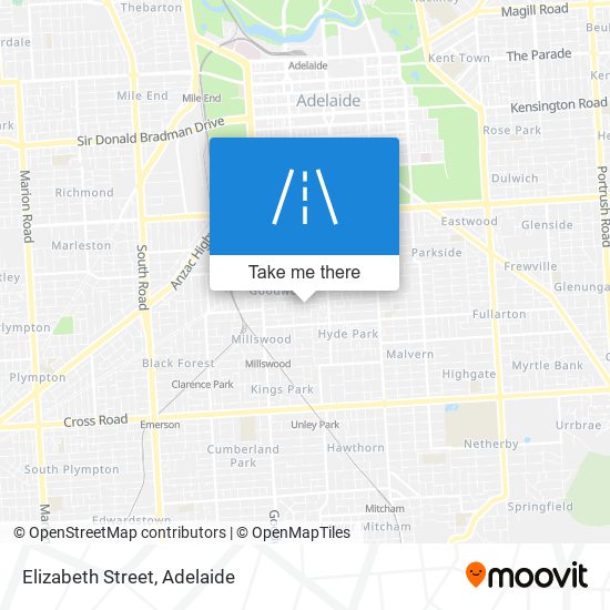 Elizabeth Street map