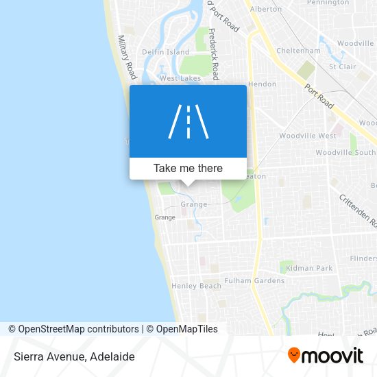 Sierra Avenue map