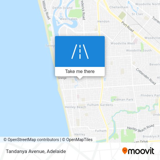 Tandanya Avenue map