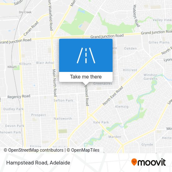 Hampstead Road map