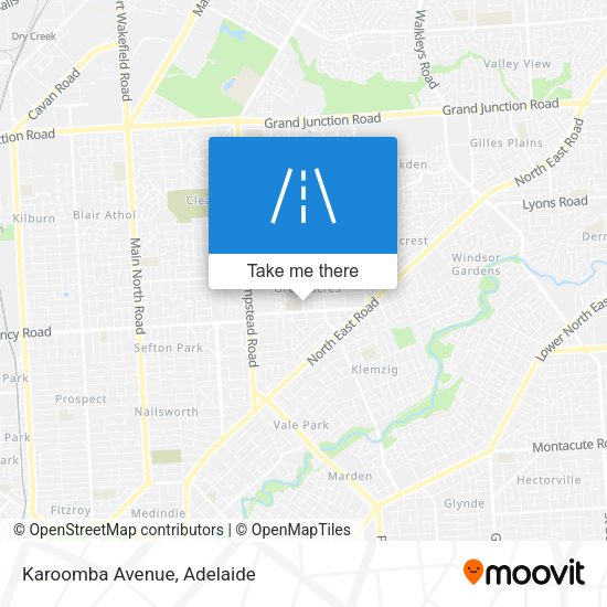 Karoomba Avenue map