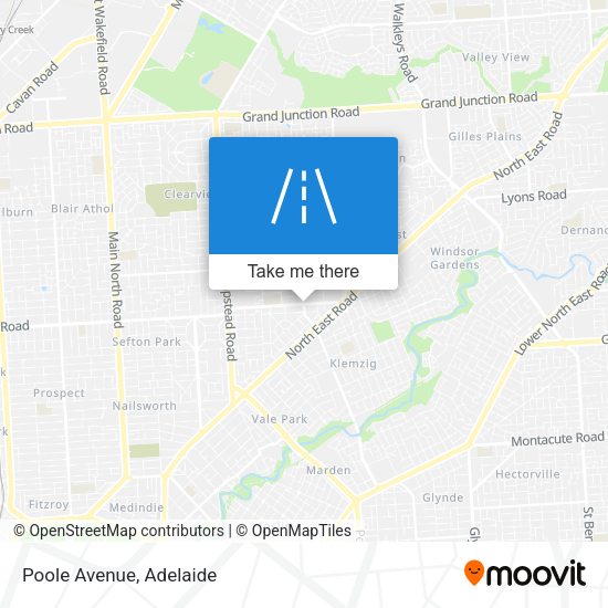 Poole Avenue map