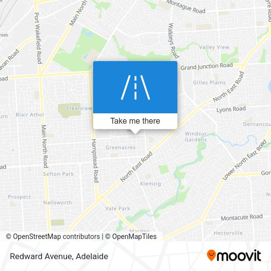 Redward Avenue map
