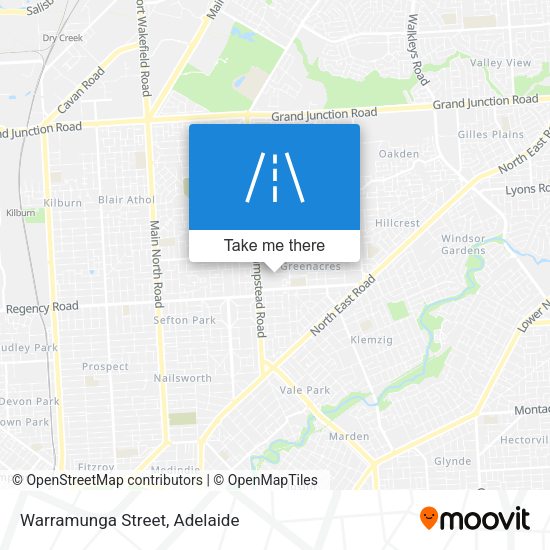 Warramunga Street map