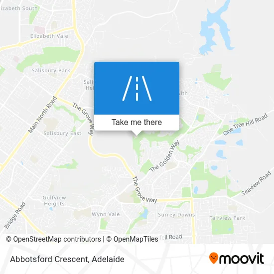 Abbotsford Crescent map