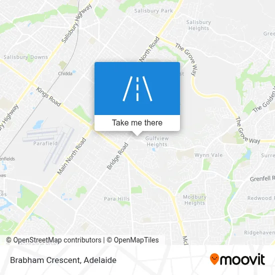 Brabham Crescent map
