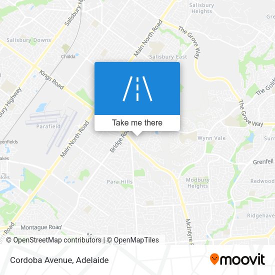 Cordoba Avenue map