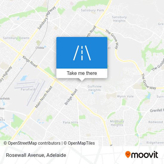 Rosewall Avenue map