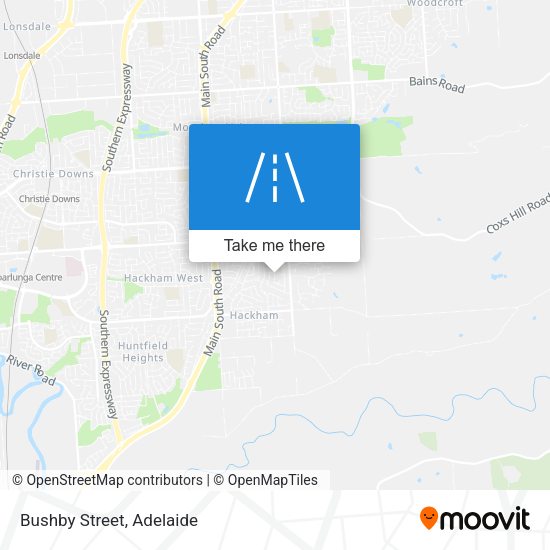 Bushby Street map