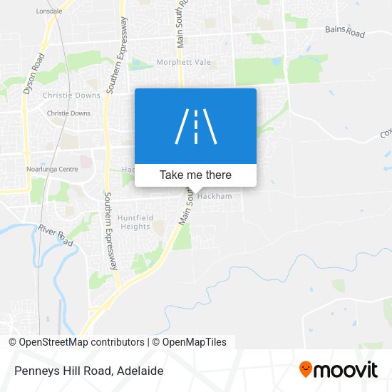 Penneys Hill Road map