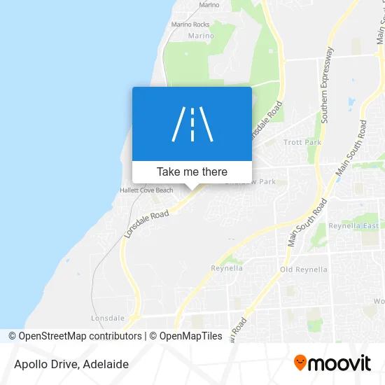 Mapa Apollo Drive
