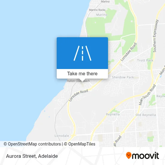 Aurora Street map