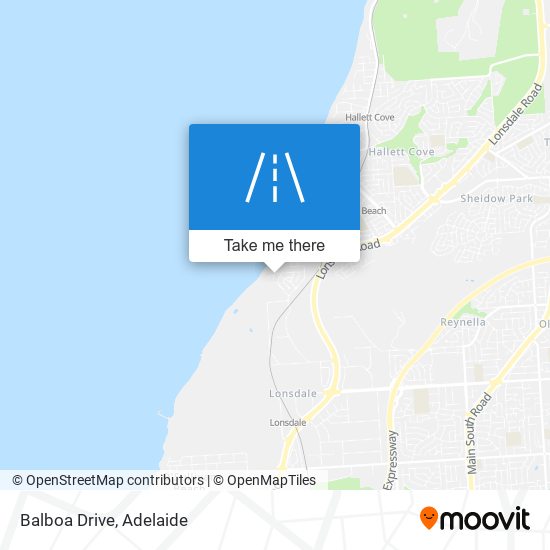 Mapa Balboa Drive