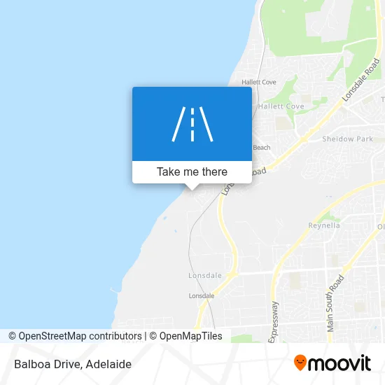 Balboa Drive map
