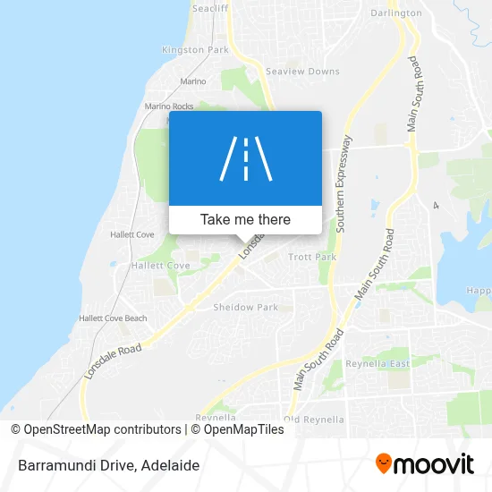 Barramundi Drive map