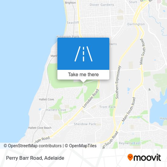 Perry Barr Road map
