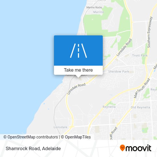 Shamrock Road map
