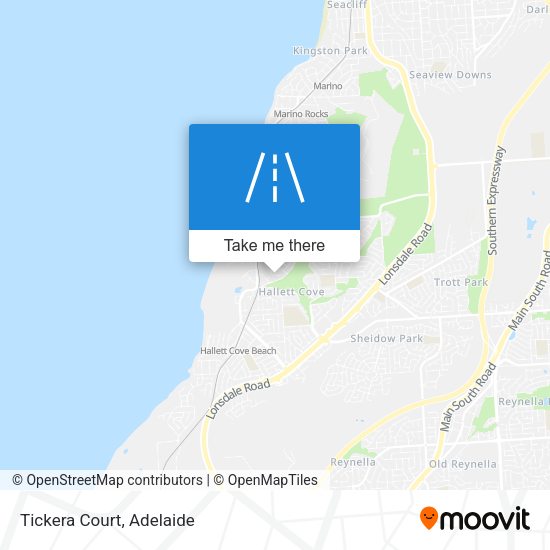 Tickera Court map
