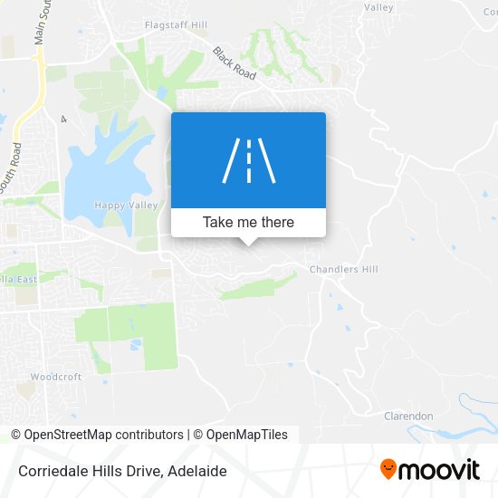Corriedale Hills Drive map