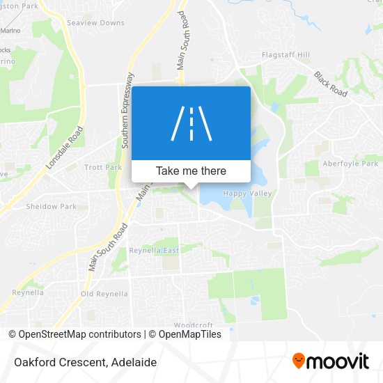 Oakford Crescent map