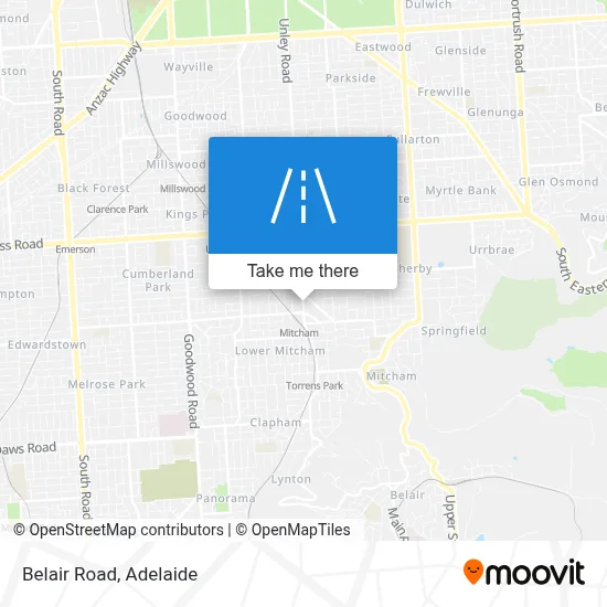 Belair Road map