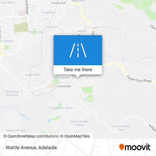 Mapa Wattle Avenue