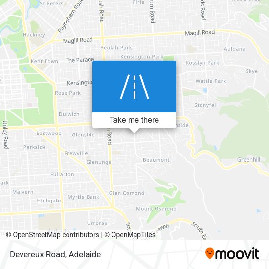 Devereux Road map