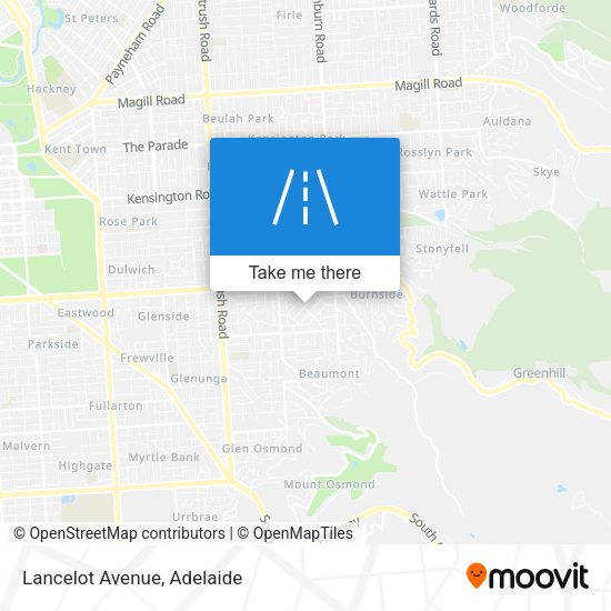 Lancelot Avenue map
